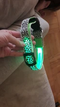 Neck-Belt Pet-Collar Led-Light Flashing Glowing Leopard Night-Safety Nylon Adjustable
