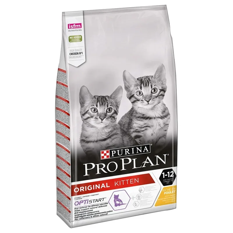 Pro Plan Original Kitten корм для котят от 1 до 12 месяцев Курица 10 кг|Кошачий сухой корм| |