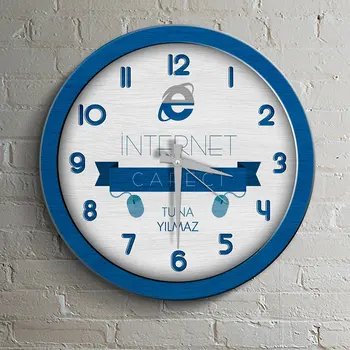 

Personalized Professional Internet Cafeci Wood Wall Clock-3