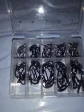 Fly Fishing Hook Worm Jig-Hole-Pesca High-Carbon-Steel Barbed-3 Pond 10-Series 100pcs/Box