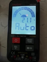 GVDA-multímetro Digital inteligente, probador de voltaje de 600V, Ture RMS AC DC NCV, Ohm, capacitancia Hz