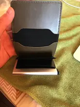 Bycobecy 2021 tarjeta de crédito titular de la cartera de las mujeres de los hombres de Metal RFID Vintage bolso de cuero de poliuretano Crazy Horse Banco titular de caso