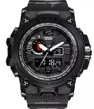 SMAEL-Pulsera de cuarzo para hombre, relojes deportivos digitales masculinos, con pantalla LED, resistentes al agua, de lujo y a la moda