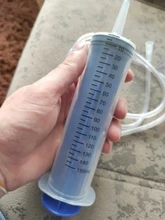 Jeringa de plástico reutilizable para extracción de aceite, jeringa de aceite para líquido Agrícola E, con manguera de 80 cm, G8TB