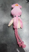 Puppy-Rope-Toys Dog-Toy Octopus Squeak Plush Pet Chew Pink Cute Squid Pet-Cat BB