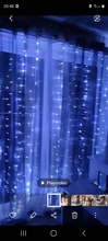 LED String Lights Christmas Decoration Remote Control USB Wedding Garland Curtain 3M