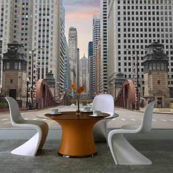 

Wall mural-Chicago street - 300x231 cm