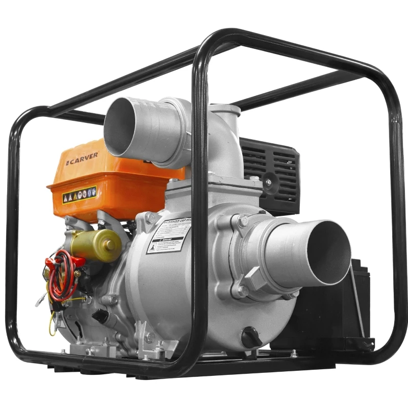 Насос бензиновый для чистой воды Carver CGP 99100E(Акк. батарея в комплекте