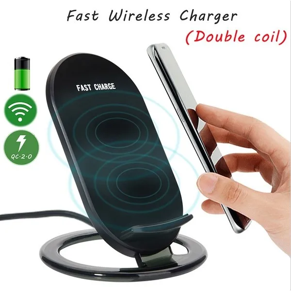 Беспроводное зарядное устройство Qi Wireless подставка(Черная