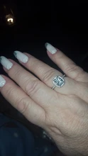 CC Anillos para las mujeres de la Boda nupcial Anelli joyería de moda anillo de compromiso de oro blanco Anillos de Color CC595