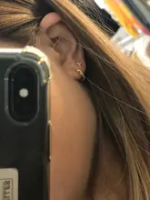 Pendientes de tuerca con diseño cruzado para mujer, de plata de ley brillante, con diamantes de imitación, joyería de boda A30