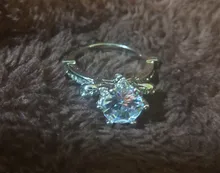 Anillo para mujeres de moda moderno, anillo de compromiso de circonita de cristal AAA blanca, regalo de joyería de boda, 2020