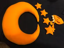 Conjunto de accesorios de fotografía recién nacido, 5-6 unidades, accesorios, almohada de bebé posando, almohada de media luna, estrellas y sombrero, accesorios de fotografía para bebé