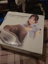 Masajeador eléctrico de cuello en forma de U, almohada multifuncional, portátil, para hombros, cervicales, para hogar y coche al aire libre, masaje relajante