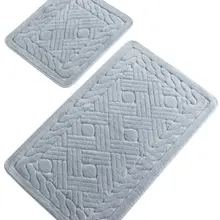 Коврики для ванной, Нескользящие, Противоскользящие коврики, Нескользящие, Нескользящие, материал хлопок, 2 дюйма, набор, 60X100 см-50X60 см