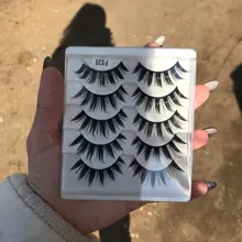 Pestañas postizas de maquillaje japonesas, nuevas, 5 pares, largas y gruesas, útiles de belleza de moda, 2020