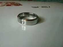 Anillos personalizados de acero inoxidable grabados con tu nombre texto firma escritura a mano hombres mujeres Unisex anillo de titanio