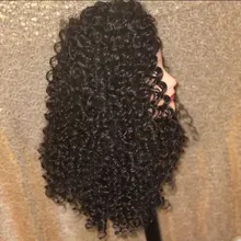 Peluca de cabello sintético para mujer, diadema con ondas al agua, sin pegamento, diseño de Velcro, fibra resistente al calor, Cosplay diario, Lolita, rizada