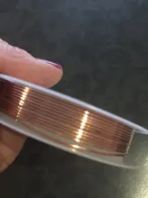 Colorfast de alambre de cobre alambre para collar de pulsera joyas DIY accesorios/0,2/0,25/0,3/0,5/0,6/0,7/1,0mm arte rebordear Alambre de HK018