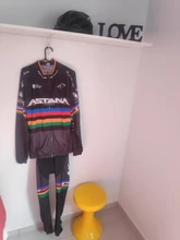 ASTANA-Ropa negra de ciclismo para hombre, camisetas de secado rápido, pantalones cortos para bicicleta de equipo, 9Dgel, para verano, 2020