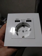 Wall-Socket Pc-Panel Usb-Charge-Port COSWALL EU White Black Standard Russia Grey Spain