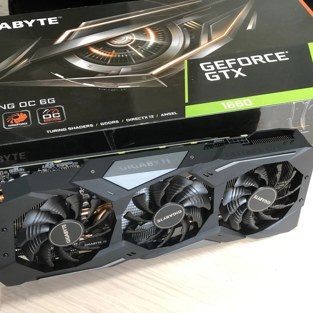Видеокарта Gigabyte GeForce GTX 1660 gaming OC6 gb КОМПЛЕКТУЮЩИЕ | Компьютеры и офис