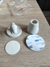 Tope de puerta de silicona silenciosa sin perforación, tapón de absorción de pared para inodoro, soporte de puerta antigolpes, tope de puerta de engranaje de resistencia