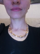 Tocona-collar con colgante de concha de verano para mujeres, cadena de oro para mujeres, Gargantilla ajustable, accesorios de playa, B07303