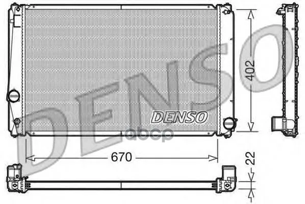 Радиатор Системы Охлаждения Toyota Rav 4 Iii(A30) Denso арт. DRM50053