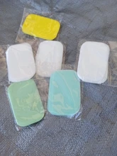 Jabón de viaje al aire libre, 300 Uds. De papel de lavado de manos, baño, limpieza, hojas de rebanada perfumadas, caja desechable, jabón portátil Mini de papel