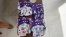Mordedor venta al por mayor 4 unids/set bebé lavable pañales de tela café cubierta de pañal ajustable & reutilizable pañales de bolsillo envío gratis