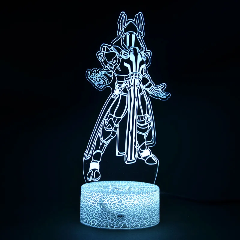 MY-1142 Крепостный ночной сезон 7 ледяной Король 3D иллюзия Лампа битва королевская декорация ночные огни идеальные рождественские подарки - Испускаемый цвет: MY-1142