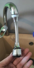 Grifo de cocina con rociador para ahorro de agua, aireador con filtro burbujeador giratorio de 360 grados, boquilla Flexible