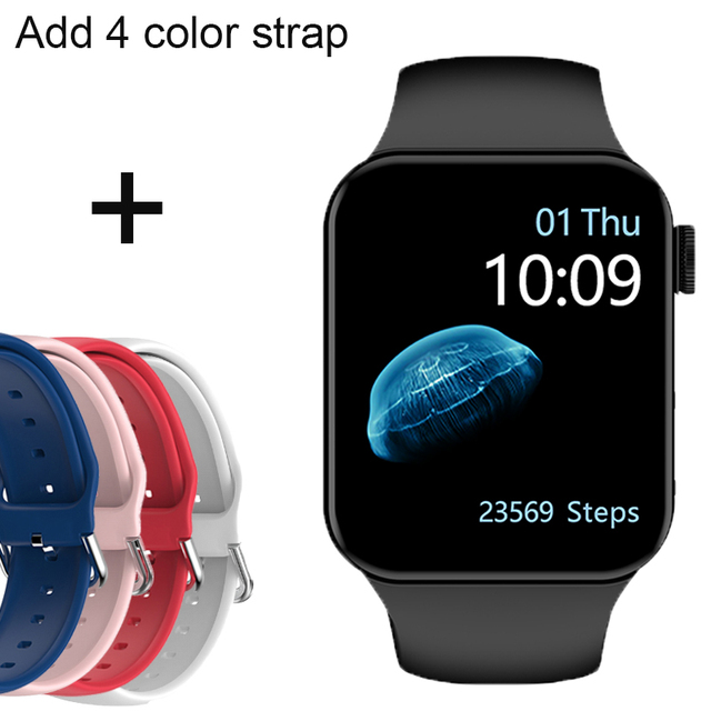 IWO Smartwatch Smart Watch Series 7 Double Button Heart Rate Monitor Dial Call Smart Watches Men Women For IOS Android