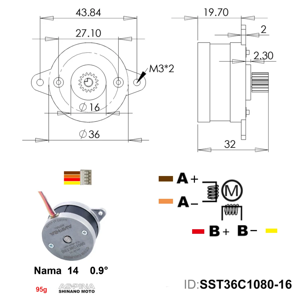 DM1A-Set omg v2s com 36 ângulo de