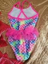 Bañador de sirena para niñas de estilo europeo y americano, traje de baño de una pieza para XYY-75