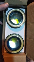 DRL Universal Car-Headlight-Lamp Fog-Lights Daytime Led Cob-Angel-Eyes 64mm 89mm 76mm