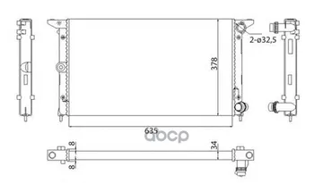 

Engine radiator Magneti Marelli art. 350213844003
