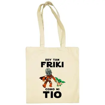 

Cloth bag I'm so geek as my uncle spoof baby yoda