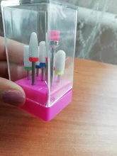 Juego de brocas de cerámica de diamante para uñas, máquina de manicura, accesorios de uñas, limas eléctricas para uñas, 7 Uds.