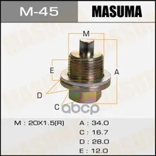 Болт Маслосливной С Магнитом Masuma Honda 20х1.5mm Masuma арт. M45