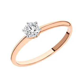 

Gold ring with diamonds sunlight sample 585