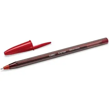 

BIC PEN CRYSTAL EXACT ULTRAFINE 992604-COLOR: RED-TIP 0.7MM-0.3MM STROKE-INK DRYING INSTANT