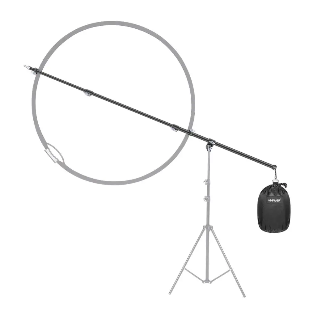 

Neewer Photography Video Studio Pro Overhead Boom Arm with Reflector Clamp & Empty Counter-weight Sandbag for Light Stand,Tripod