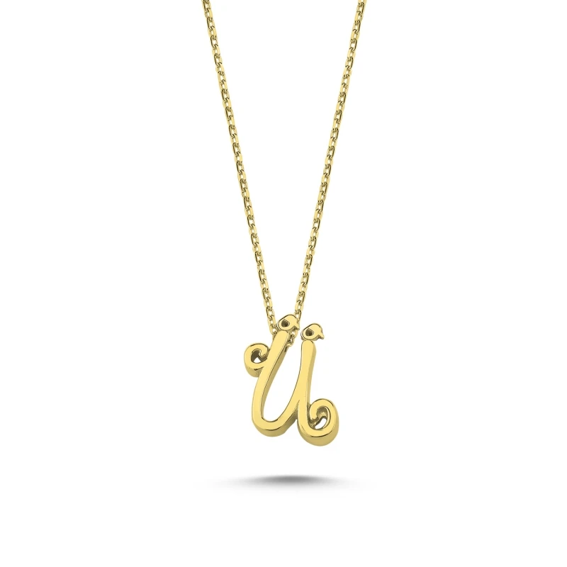 

Silver 925 Set--Letter Ghost Pendant