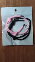 Uds \ Set de acero inoxidable pulsera de pareja un par de imán mano hombres y mujeres regalo amistad encantos cuerda joyería