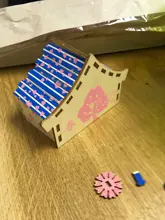 Hamster Hideout Wooden Hut Small Animals Double Layer Villa Rat Room House Cage 50JD