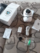 QZT-cámara IP de seguridad para el hogar, con visión nocturna Monitor de bebé, WiFi, CCTV, inalámbrica, interior, 360