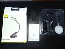 Baseus Book Light USB Led Rechargeable Mini Clip-On Desk Lamp Light Flexible Nightlight
