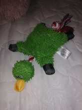 Perro de juguete duradera lindo papá pato haciendo sonido perro de peluche juguetes masticables para cachorros formación juguetes para la dentición para pequeños perros mediano